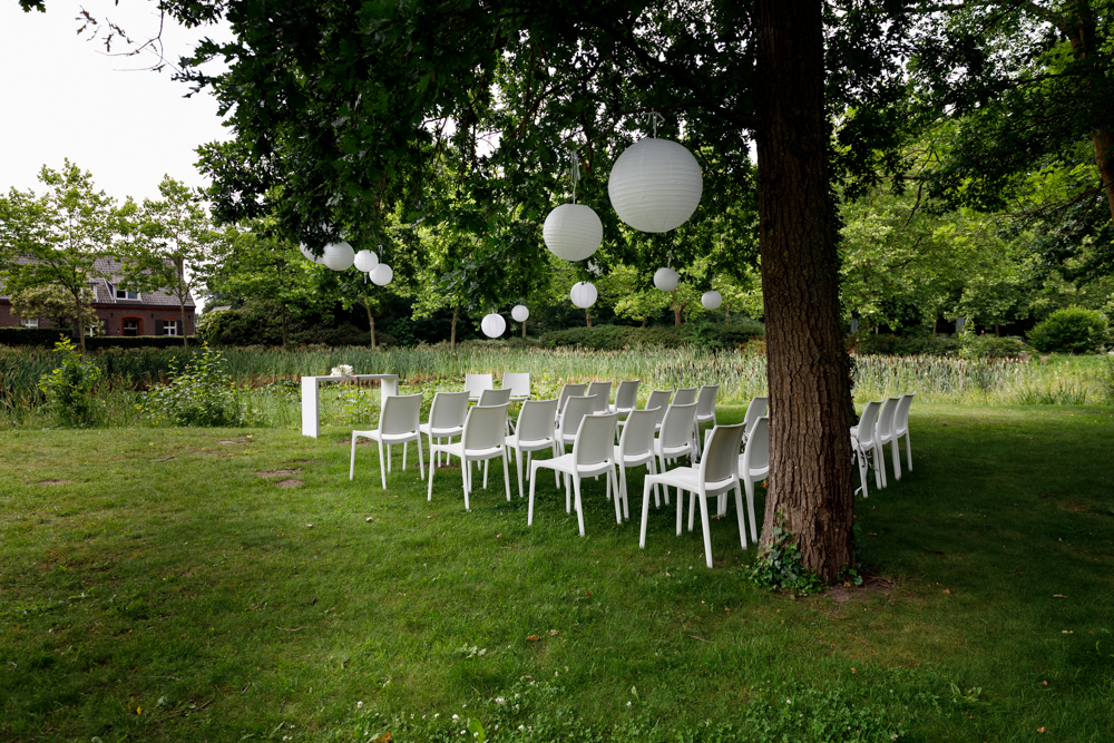 buitenceremonie bij chateau de raay